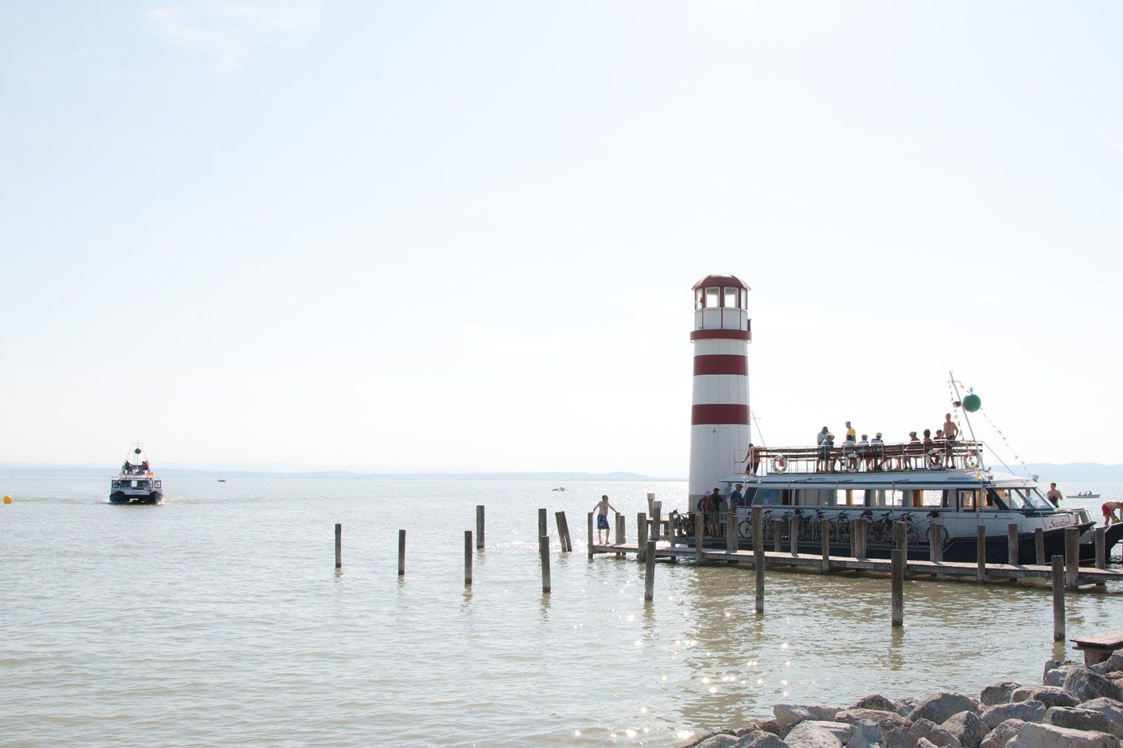 Leuchtturm am Neusiedler See in Podersdorf